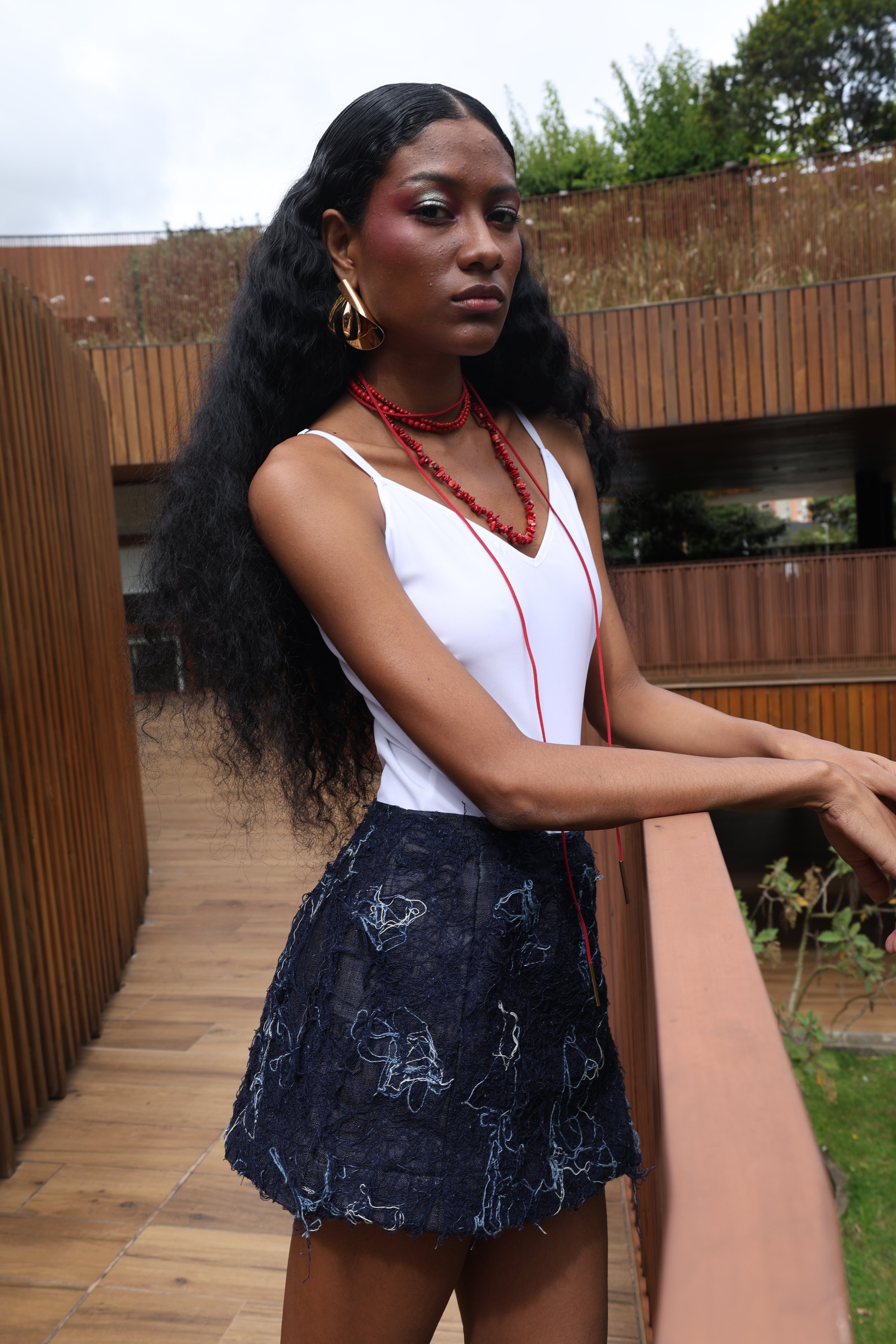Mini skirt pelos