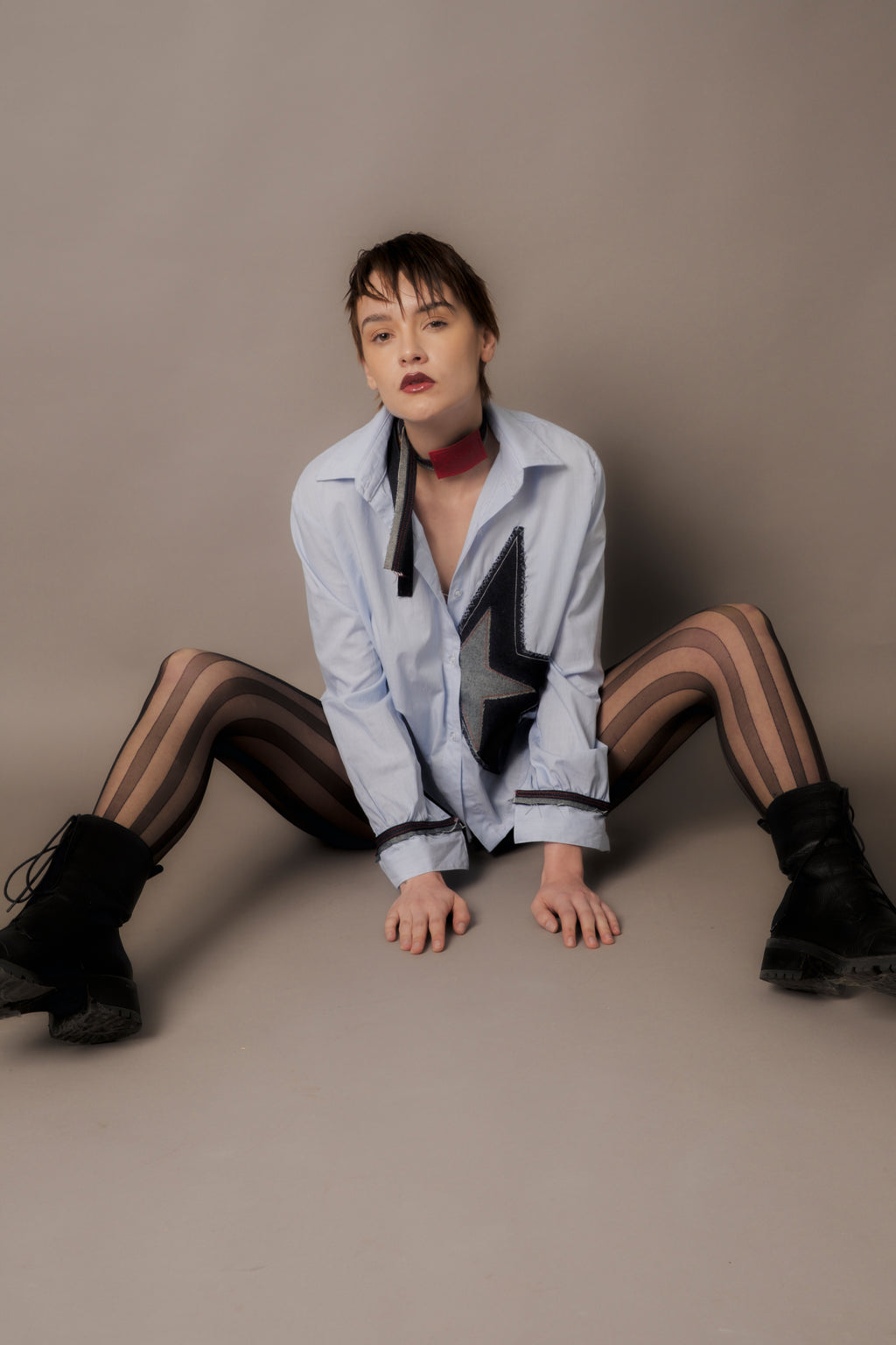 Star girl baseball shirt-azul (PRE ORDER)