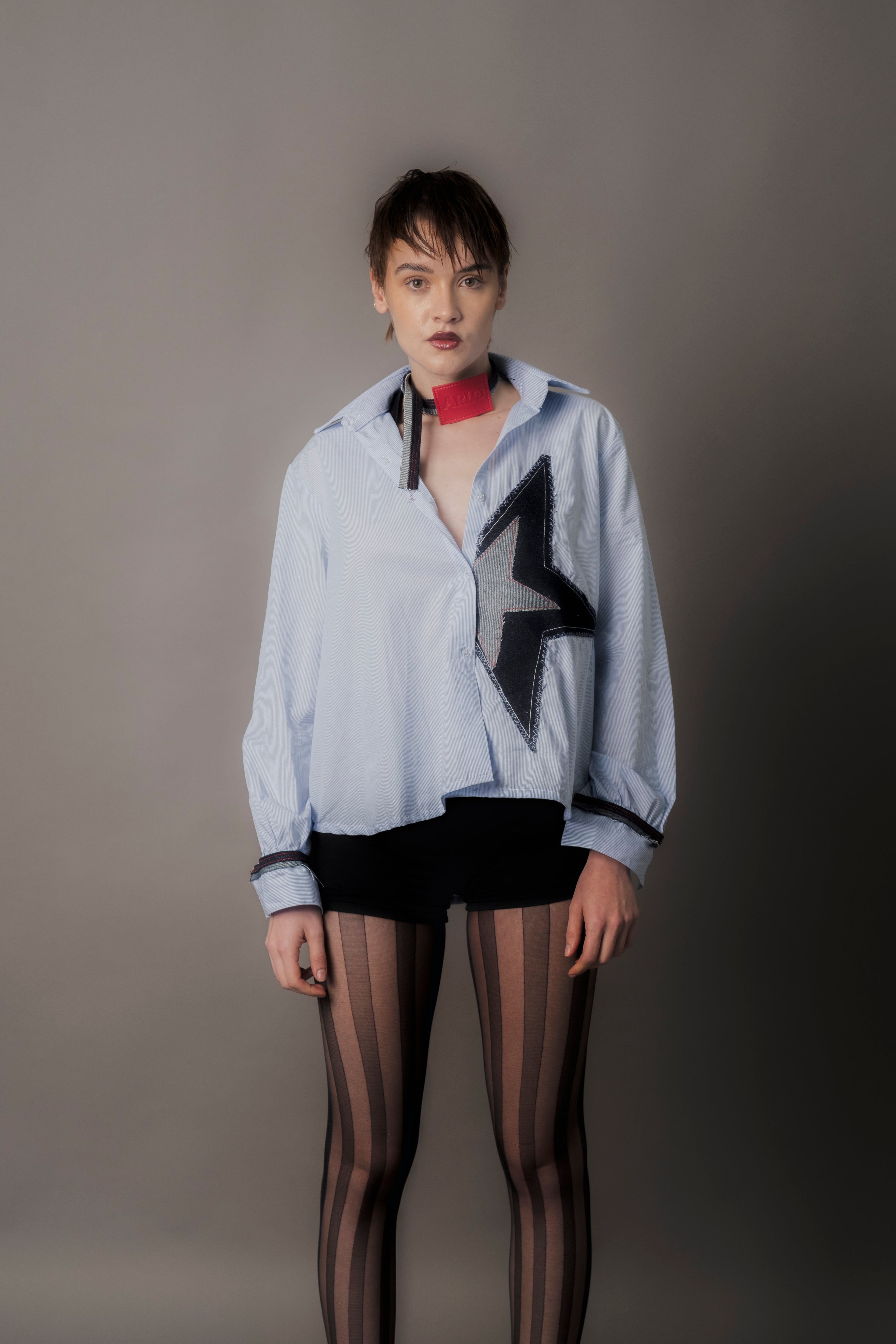 Star girl baseball shirt-azul (PRE ORDER)