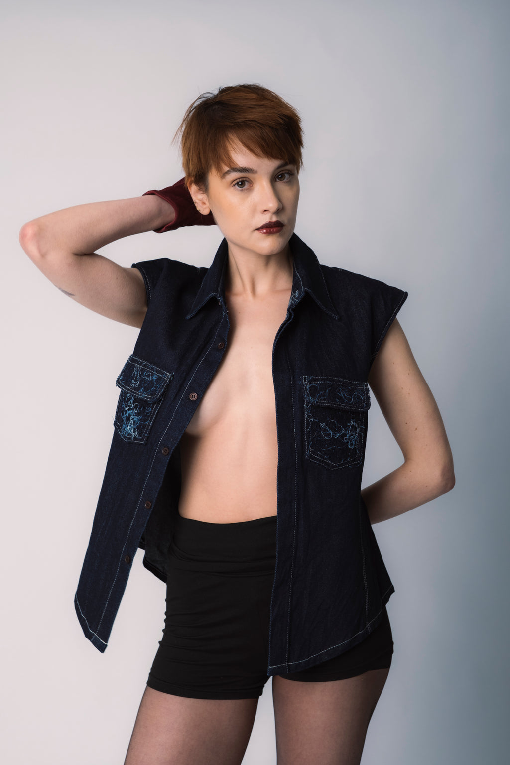 Fringe Pelos Pocket Vest