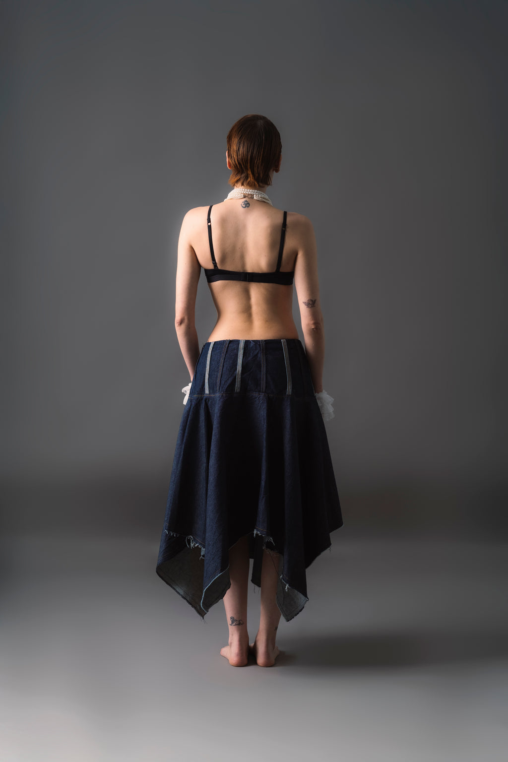 Twisted Denim Skirt (PRE ORDER)