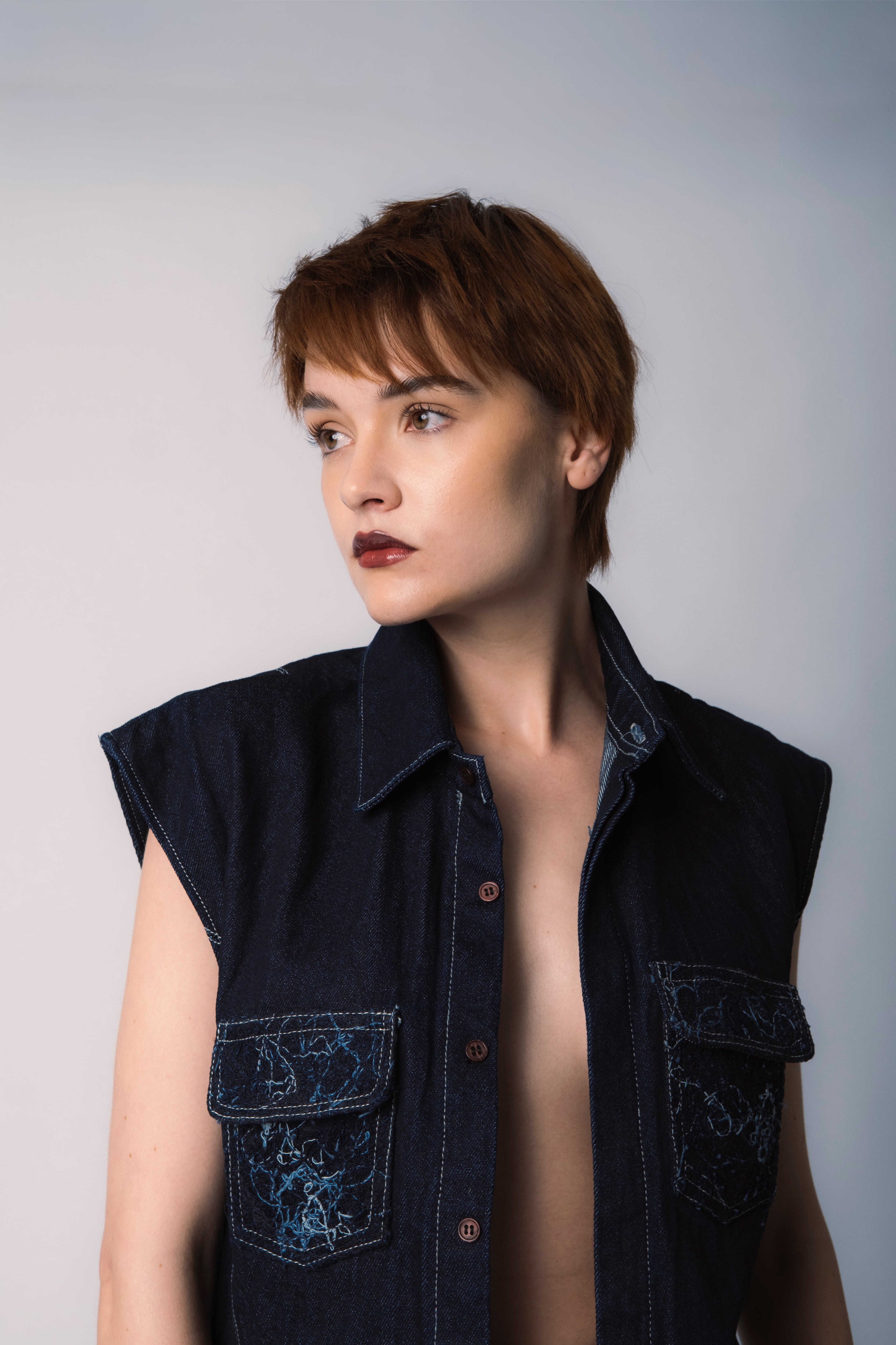 Fringe Pelos Pocket Vest