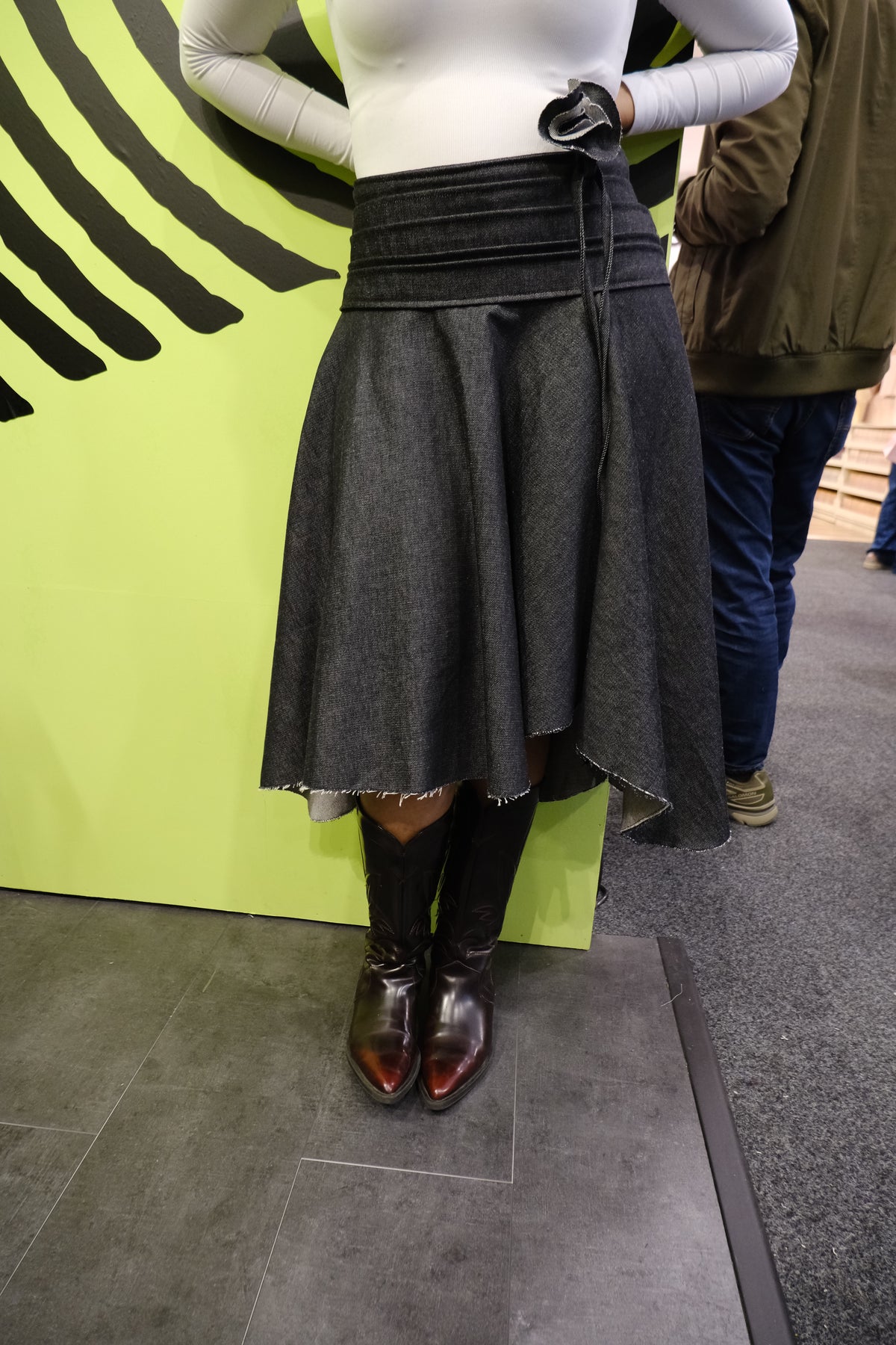 Pleated Rose Skirt