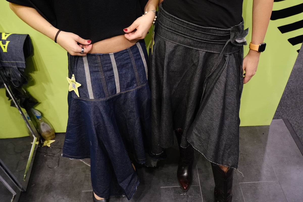 Pleated Rose Skirt
