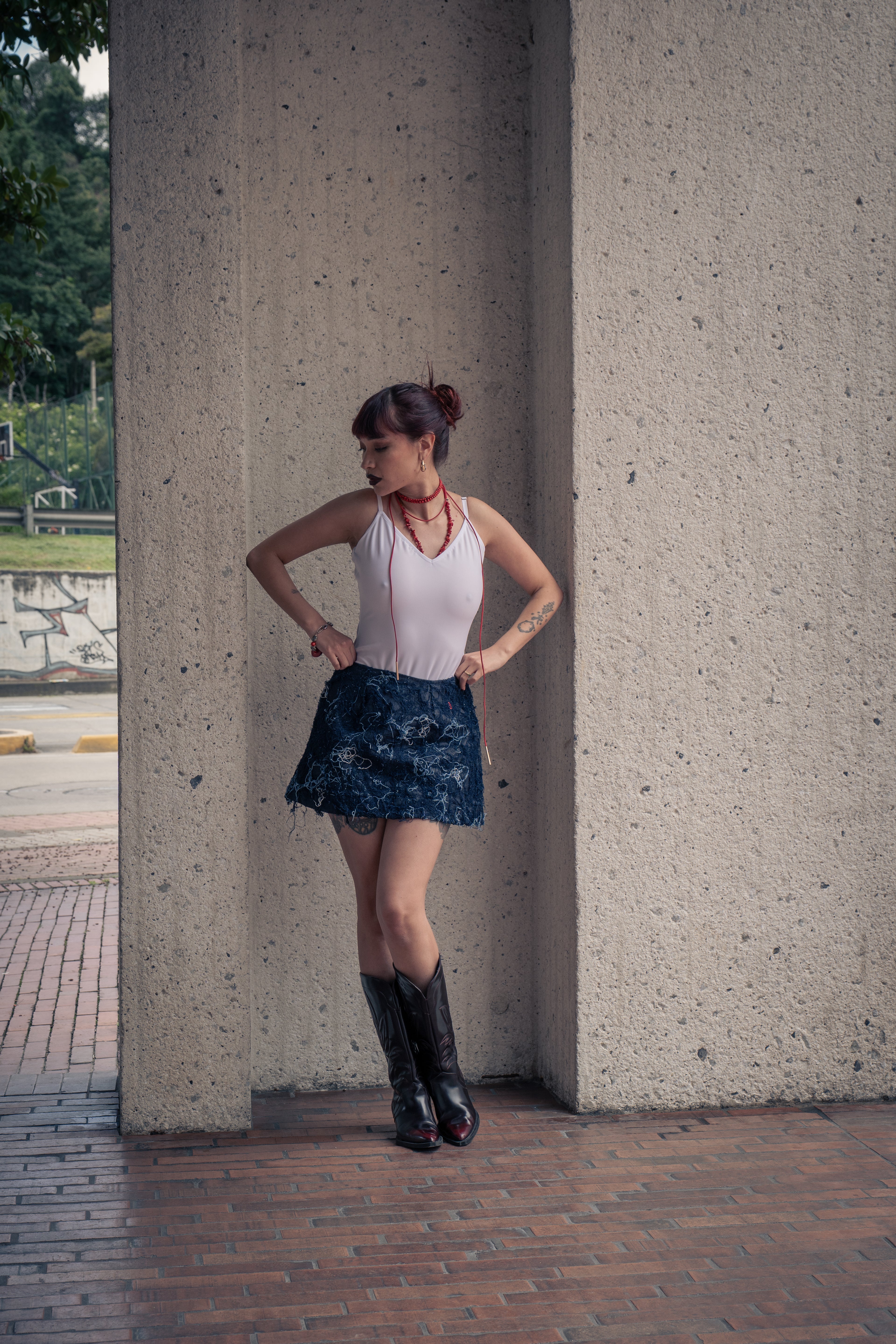 Mini skirt pelos