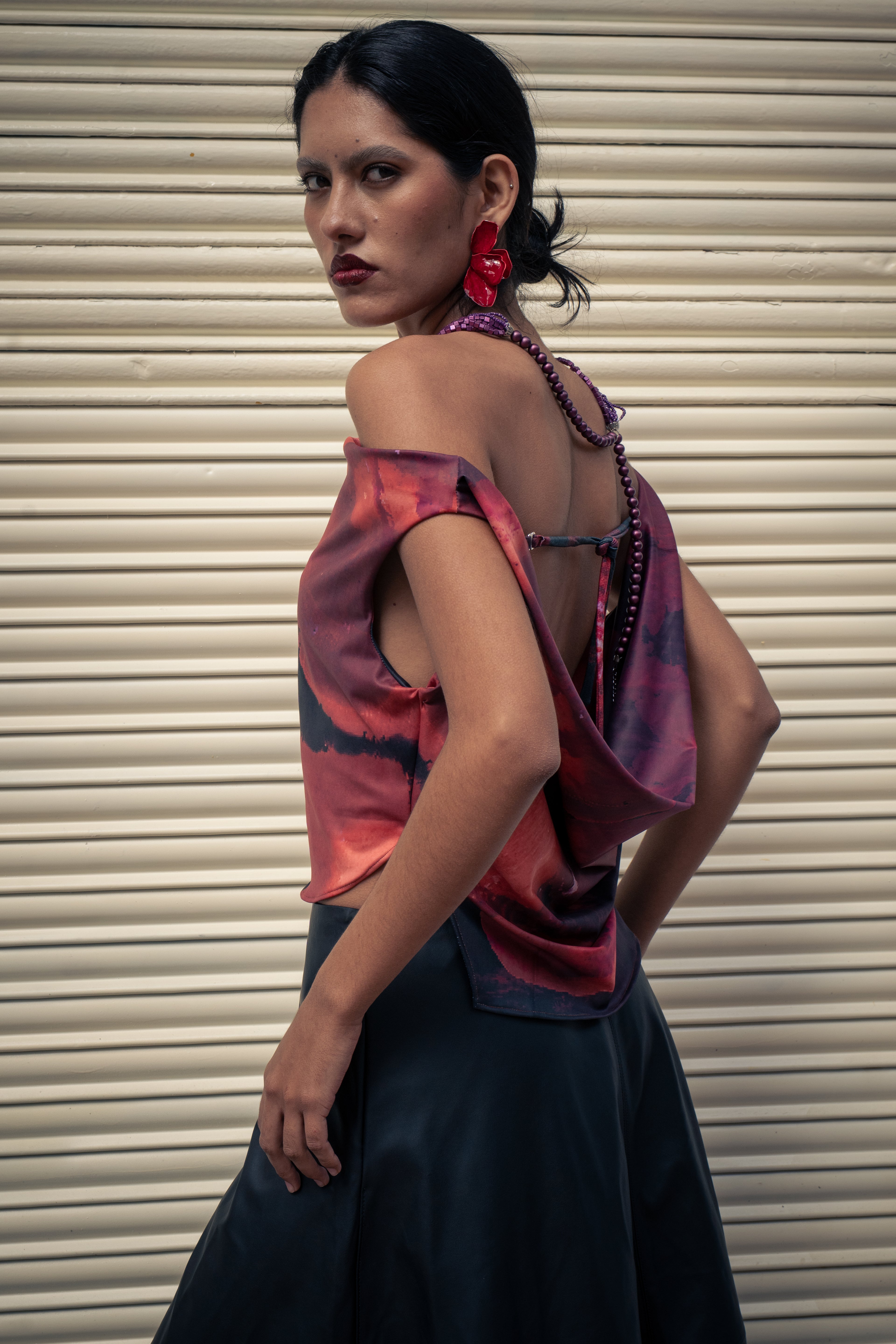 Ink draped top