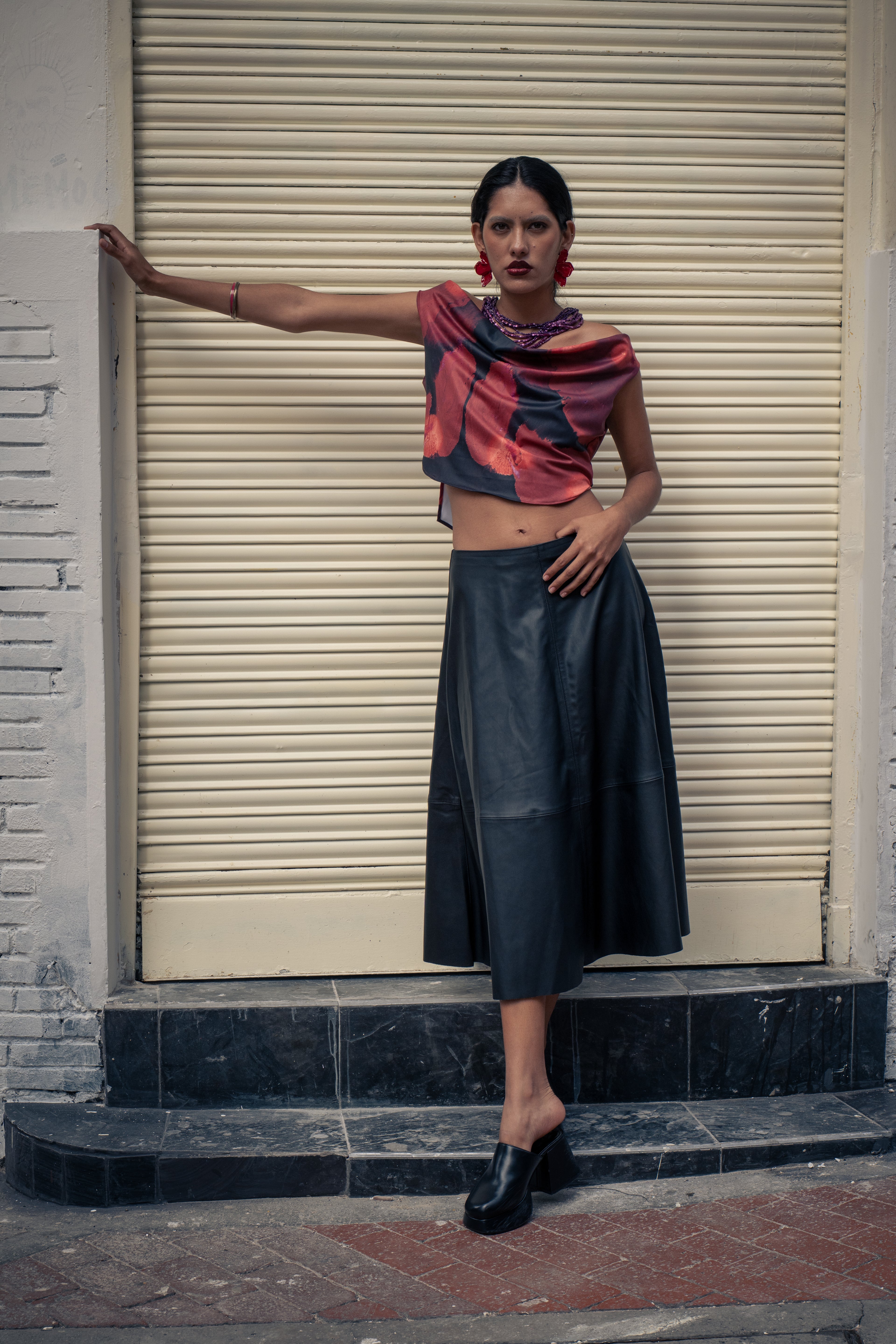 Ink draped top